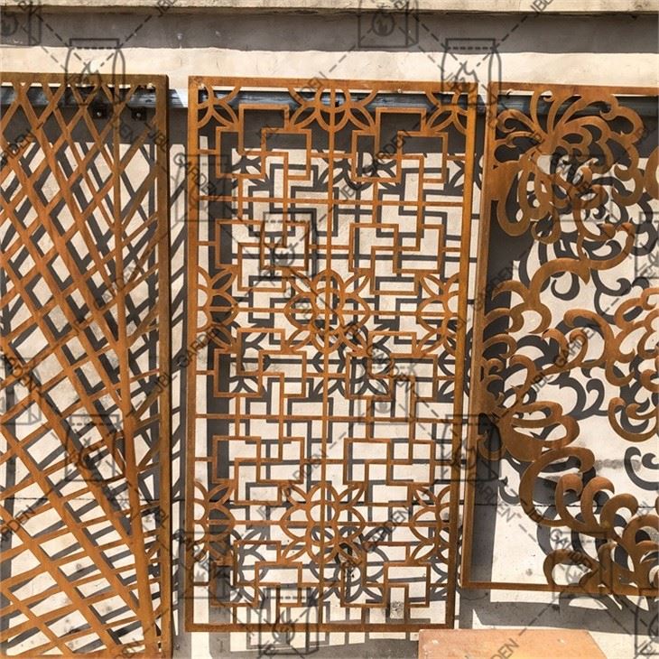 Corten Steel Garden Screen Fency