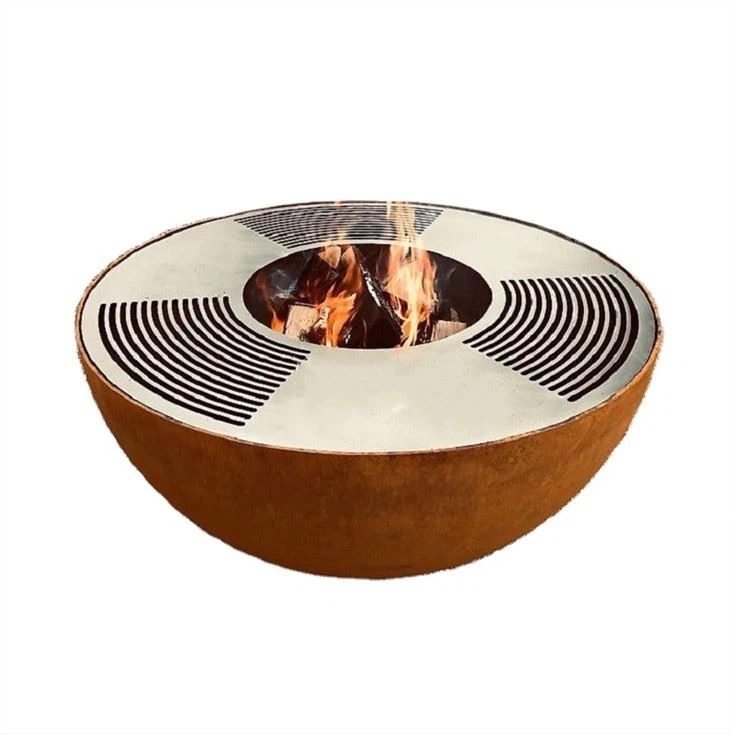 Corteni terasest valmistatud grill