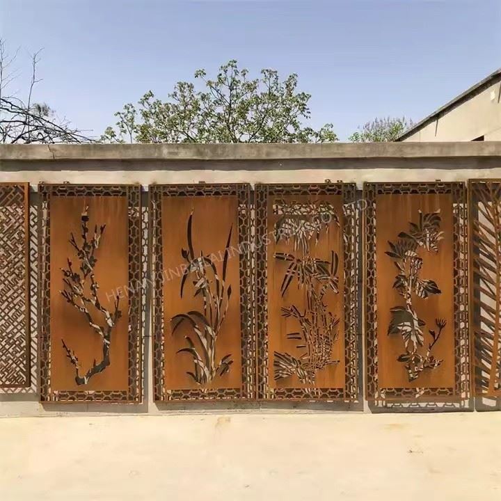 Corten Steel Privacy Panels