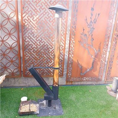 Pelleti küttekeha välistingimustes