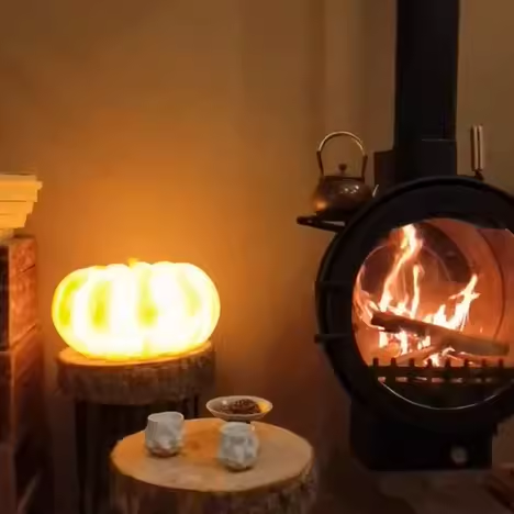 Black Round Fireplace Fire Pits