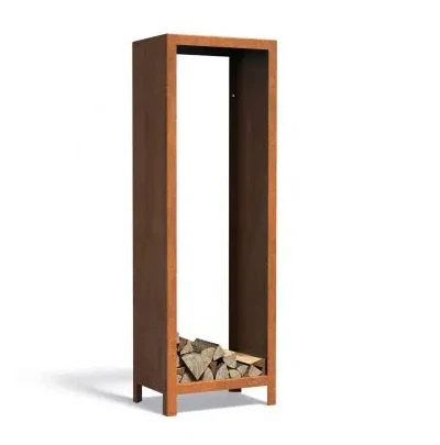 Corten Steel Rusty Wood Storage