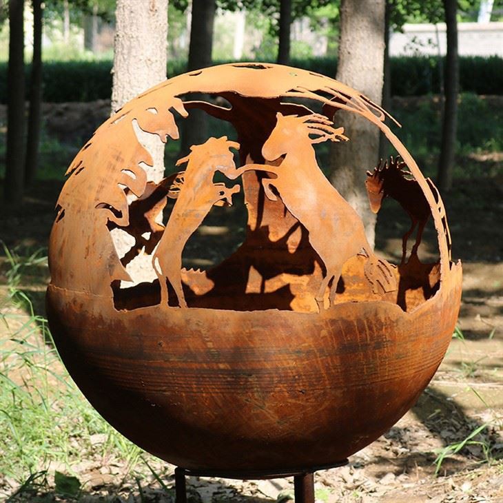 Decorative Spherical Fire Pit