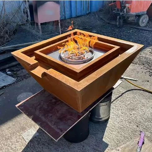 Gas Heater Fire Pit Fountain Water Bowl Feature