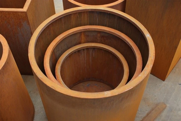 Heavy-duty Corten Steel Tall Planter Boxes factory