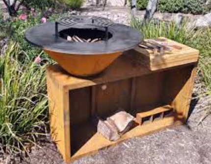 Kvaliteetne CORTEN terasest grill