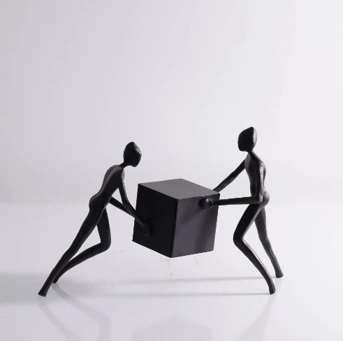Modern Minimalist Metal Figurine Ornaments