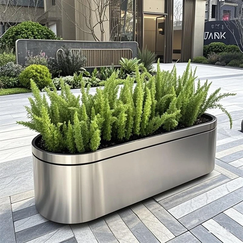 Stainless Steel Planters Stainless Steel Planters
