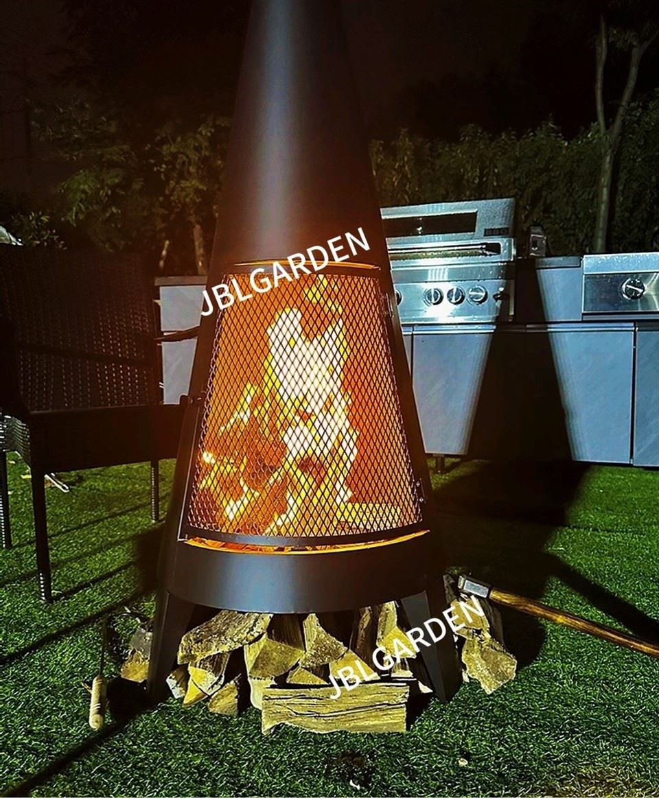 Outdoor Freestand Steel Fireplace