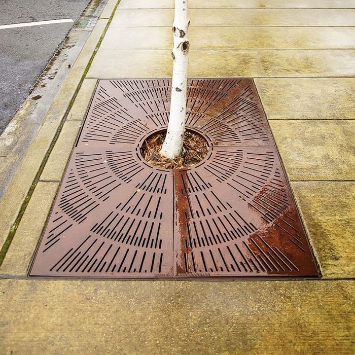 Patterned Corten Steel Tree Grate best
