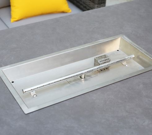 Rectangle Drop in Propane Fire Pit Burner System Kit