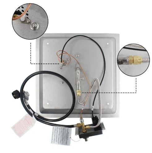 Remote Control Drop-in Fire Pit Pan