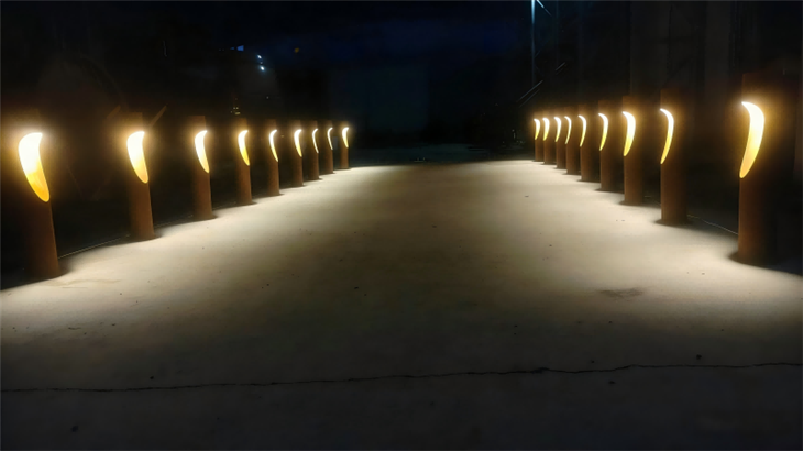 Rust Corten Outdoor Beautiful Lighting With Bollards suppliers