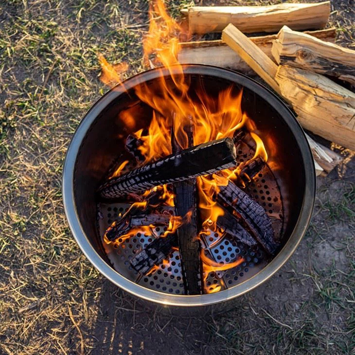 Roostevabast terasest 304 Bonfires Brazier pliit