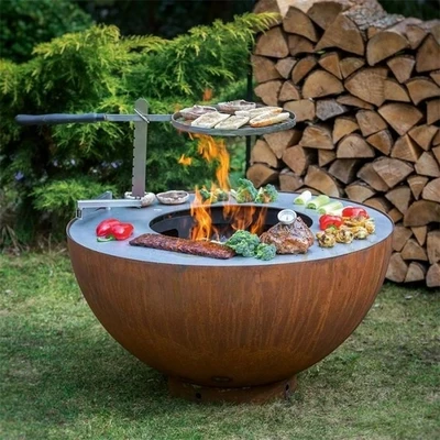 Terasest grillkaminad